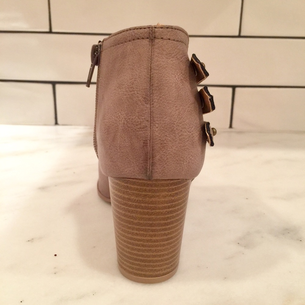 Taupe Ankle Booties - Picture 4 of 5